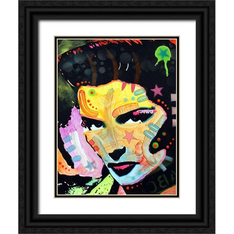 Katherine Hepburn Black Ornate Wood Framed Art Print with Double Matting by Dean Russo Collection