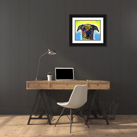 Fiesta Black Ornate Wood Framed Art Print with Double Matting by Dean Russo Collection