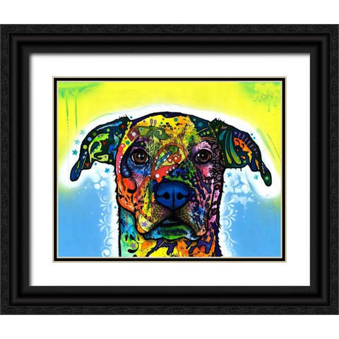 Fiesta Black Ornate Wood Framed Art Print with Double Matting by Dean Russo Collection