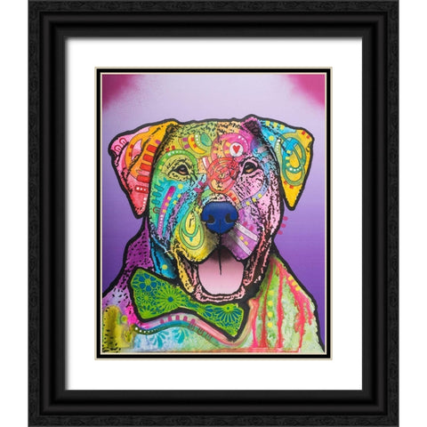 Charlie Brown Custom-002 Black Ornate Wood Framed Art Print with Double Matting by Dean Russo Collection