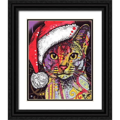 Abyssinian Christmas Edition Black Ornate Wood Framed Art Print with Double Matting by Dean Russo Collection