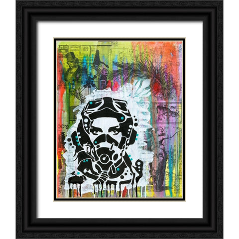 All Geared Up Black Ornate Wood Framed Art Print with Double Matting by Dean Russo Collection