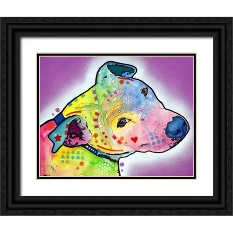 mucca work Black Ornate Wood Framed Art Print with Double Matting by Dean Russo Collection