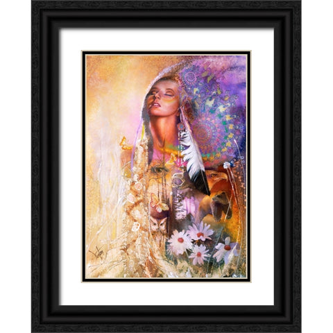 Sacred Visions Black Ornate Wood Framed Art Print with Double Matting by Lund, Denton