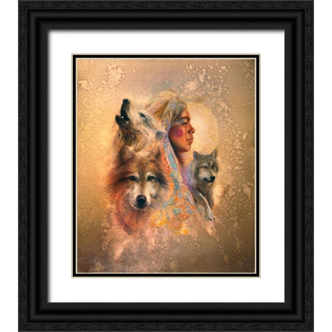Unity Black Ornate Wood Framed Art Print with Double Matting by Lund, Denton