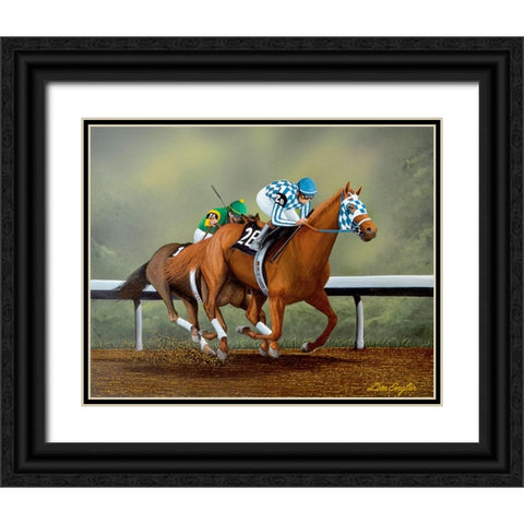 Let Him Go Black Ornate Wood Framed Art Print with Double Matting by Engler, Don