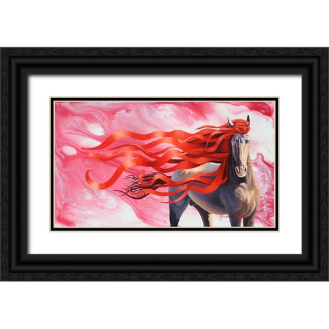 Black Watch Black Ornate Wood Framed Art Print with Double Matting by Stevenson, Graeme