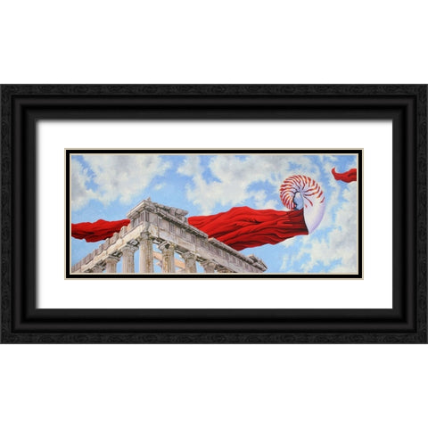 Measurments Of Time Black Ornate Wood Framed Art Print with Double Matting by Stevenson, Graeme