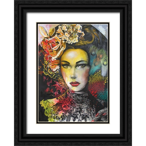 One Night In Bangkok Black Ornate Wood Framed Art Print with Double Matting by Stevenson, Graeme