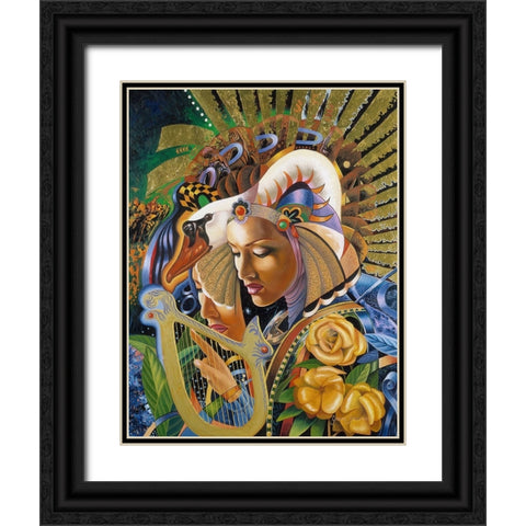 Reflections Of Life Black Ornate Wood Framed Art Print with Double Matting by Stevenson, Graeme