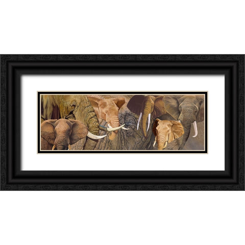 Long Ele Black Ornate Wood Framed Art Print with Double Matting by Stevenson, Graeme