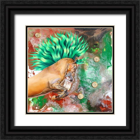 The Emerald Prince Black Ornate Wood Framed Art Print with Double Matting by Stevenson, Graeme