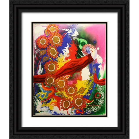 Travelling The Cosmos Black Ornate Wood Framed Art Print with Double Matting by Stevenson, Graeme