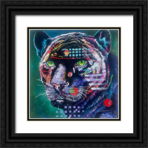 Black Knight 2 Black Ornate Wood Framed Art Print with Double Matting by Stevenson, Graeme