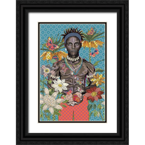 Hope Black Ornate Wood Framed Art Print with Double Matting by HUE and MI and Sangita