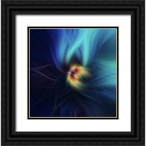 Mystery of Colors Education Black Ornate Wood Framed Art Print with Double Matting by Jenny Rainbow Fine Art