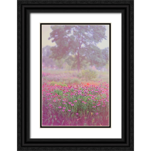 Monet Spring Black Ornate Wood Framed Art Print with Double Matting by Jenny Rainbow Fine Art