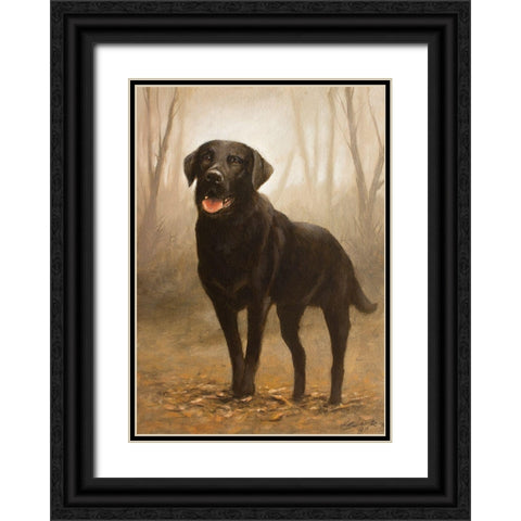 316 Black Ornate Wood Framed Art Print with Double Matting by Silver, John