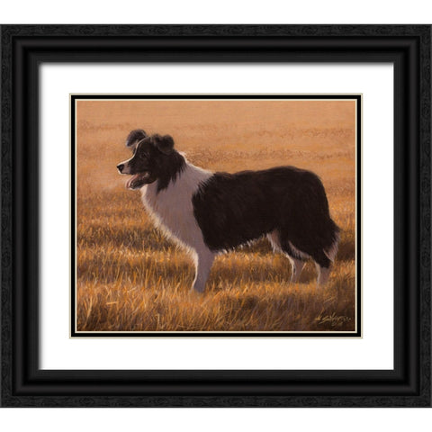 334 Black Ornate Wood Framed Art Print with Double Matting by Silver, John