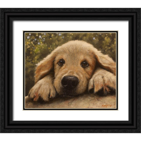 337 Black Ornate Wood Framed Art Print with Double Matting by Silver, John