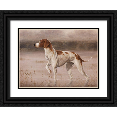 342 Black Ornate Wood Framed Art Print with Double Matting by Silver, John