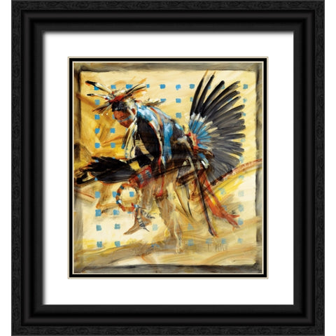 Shift Black Ornate Wood Framed Art Print with Double Matting by Knauf, J.E.