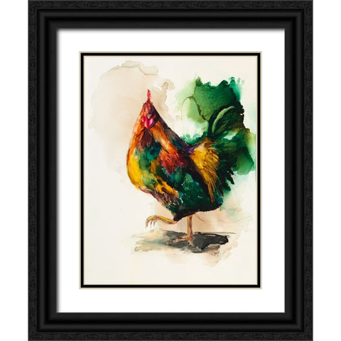 None of Your Business Why Im Crossing the Road Black Ornate Wood Framed Art Print with Double Matting by Art by Leslie Franklin