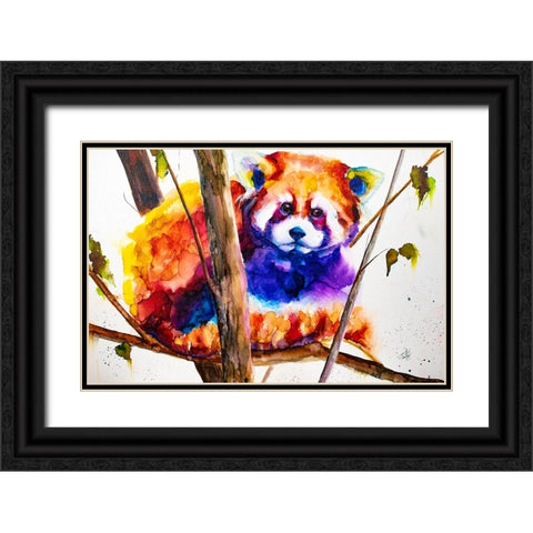 Things Are Not Always Black And White Black Ornate Wood Framed Art Print with Double Matting by Art by Leslie Franklin