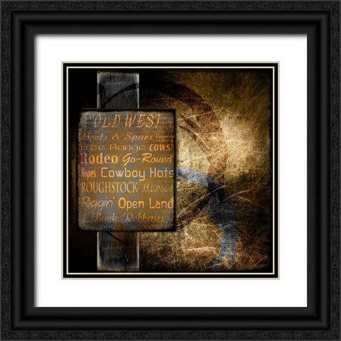 Old West Black Ornate Wood Framed Art Print with Double Matting by LightBoxJournal