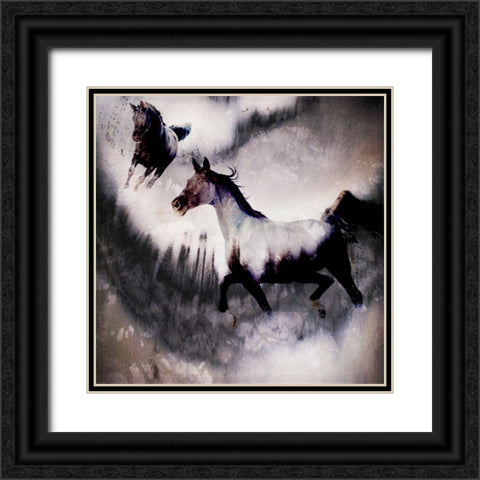 Black Mare - Dream 3 Black Ornate Wood Framed Art Print with Double Matting by LightBoxJournal