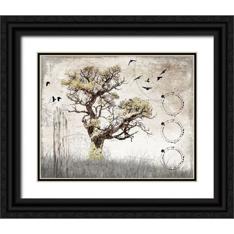 August Tree 3 Black Ornate Wood Framed Art Print with Double Matting by LightBoxJournal