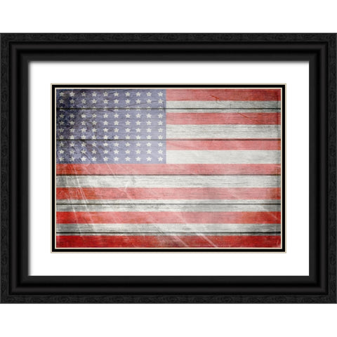 American Freedom Collection 1 Black Ornate Wood Framed Art Print with Double Matting by LightBoxJournal