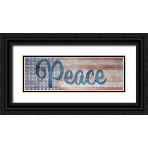 American Workshop Series 3 V6 Signs 8 Black Ornate Wood Framed Art Print with Double Matting by LightBoxJournal