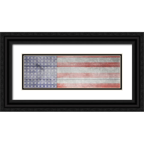 American Workshop Series 3 V6 Signs 28 Black Ornate Wood Framed Art Print with Double Matting by LightBoxJournal
