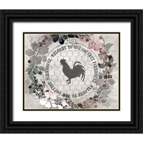 DownOnTheFarm V12 Black Ornate Wood Framed Art Print with Double Matting by LightBoxJournal