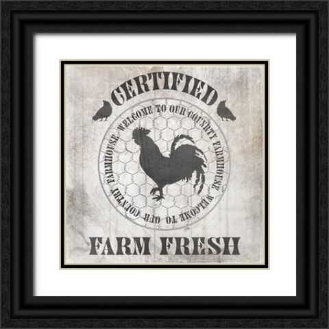 DownOnTheFarmCountry V1 Black Ornate Wood Framed Art Print with Double Matting by LightBoxJournal