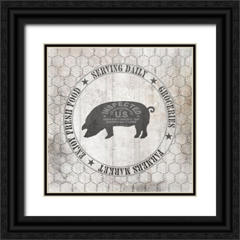 DownOnTheFarmCountry V6 Black Ornate Wood Framed Art Print with Double Matting by LightBoxJournal