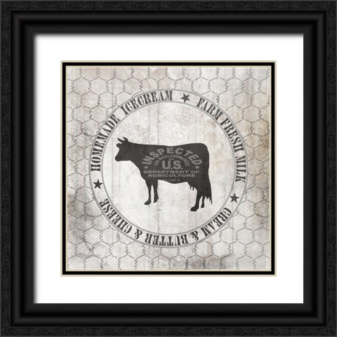DownOnTheFarmCountry V7 Black Ornate Wood Framed Art Print with Double Matting by LightBoxJournal