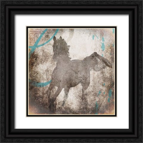 GypsyHorse Collection V2 2 Black Ornate Wood Framed Art Print with Double Matting by LightBoxJournal