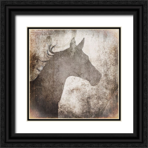 GypsyHorse Collection V2 5 Black Ornate Wood Framed Art Print with Double Matting by LightBoxJournal