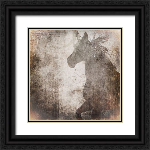 GypsyHorse Collection V2 8 Black Ornate Wood Framed Art Print with Double Matting by LightBoxJournal