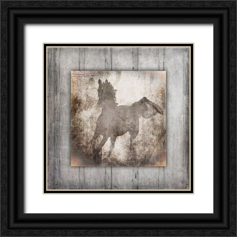 GypsyHorse Collection V2 12 Black Ornate Wood Framed Art Print with Double Matting by LightBoxJournal