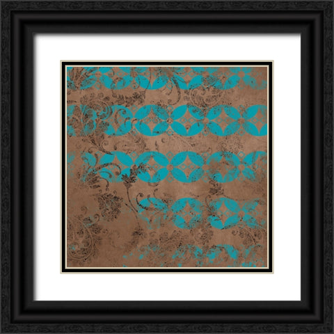 GypsyHorse CollectionSurfacePattern V1 16 Black Ornate Wood Framed Art Print with Double Matting by LightBoxJournal