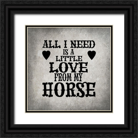GypsyHorse CollectionSurfacePattern V4 1 Black Ornate Wood Framed Art Print with Double Matting by LightBoxJournal