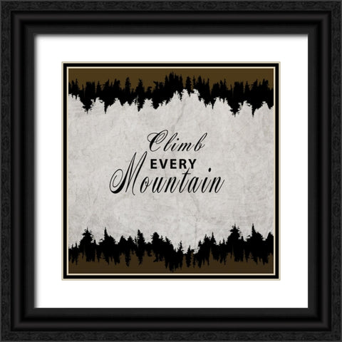 Rustic Lodge Collection Sign V3 Black Ornate Wood Framed Art Print with Double Matting by LightBoxJournal