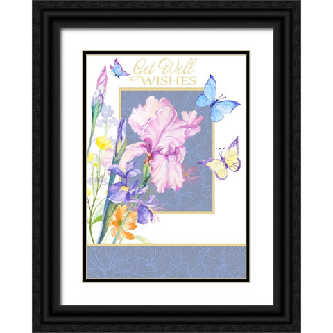 Card Design 3_C Black Ornate Wood Framed Art Print with Double Matting by LightBoxJournal