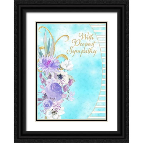 Card Design 4A_3 Black Ornate Wood Framed Art Print with Double Matting by LightBoxJournal