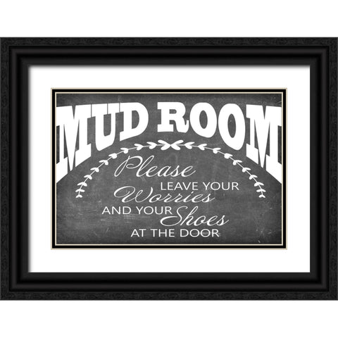 Mudroom 9 Black Ornate Wood Framed Art Print with Double Matting by LightBoxJournal