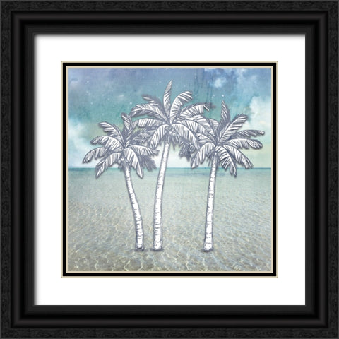 Signs_PalmTrees Black Ornate Wood Framed Art Print with Double Matting by LightBoxJournal