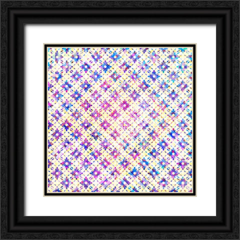 BoHo Girl Pattern 01 Black Ornate Wood Framed Art Print with Double Matting by LightBoxJournal